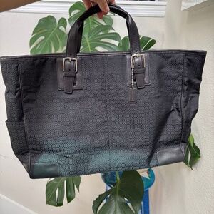 Vintage Coach 5712 Black Travel Tote